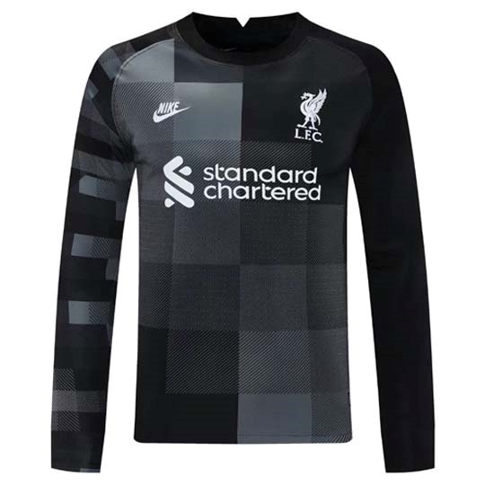 Thailand Trikot Liverpool Torwart ML 2021-2022 Schwarz Günstige Fußballtrikots